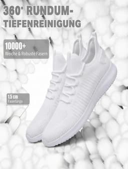 Thijox - Set van 2 Waszakken voor Schoenen, Pluizige Waszak met Vergrendelbare Ritssluiting, 360° Reiniging, Machinewasbaar, Herbruikbaar en Geschikt — thumbnail 4