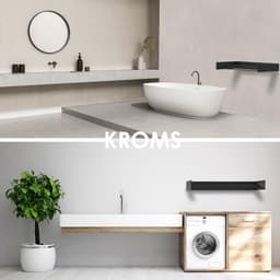 SnelShoppen - KROMS Wanddroogrek Zwart 100 cm - 6m Drooglengte - Incl. Boormal - Inklapbaar Wasrek voor Muur en Hangend Gebruik - Ideaal voor Thuis, C — thumbnail 5