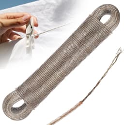 gebruik waslijn touw, kleerhangers, 3mm waterdichte stalen kern waslijn zwaar gebruik 30m tuin touw kleerhangers voor buiten tuin reizen waslijnen lijnen — thumbnail 1