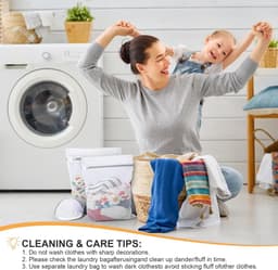 Waszakken Groot, 7 Stuks Wasnetten voor Wasmachine, Grote Waszakken | Laundry Bag, Wasnetten Groot met Ritssluiting, Waszak in Verschillende Maten, voor Beha, Sokken, Ondergoed, Babykleding — thumbnail 2