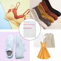 Set van 4 Herbruikbare Waszakken met Rits voor Delicate Kleding, Ondergoed en Reisorganizer - 23×30 cm en 30×40 cm — thumbnail 2