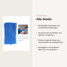 Waslijn Gieten - Waslijn 3mm - Wasdraad - Gereedschap voor Sieraden - Functioneel Gereedschap - 100% Gloednieuw - Wasmateriaal — thumbnail 5