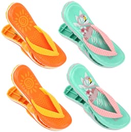 QKURT 4 stuks strandhanddoekclips, slipclips voor ligstoelen, grote wasknijpers, zwembadhanddoekharingen voor - ShopVlot — thumbnail 1