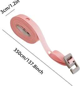 Draagbare Waslijn - Droogkabel Reizen - Kleding Drogen - 34 Ophangpunten - 3.5 Meter - Roze — thumbnail 5
