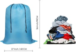 Omgoods - 2-Pack Grote Waszakken met Trekkoord voor Kleding en Beddengoed — thumbnail 3