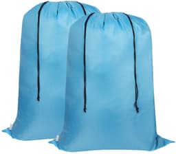 Omgoods - 2-Pack Grote Waszakken met Trekkoord voor Kleding en Beddengoed — thumbnail 1