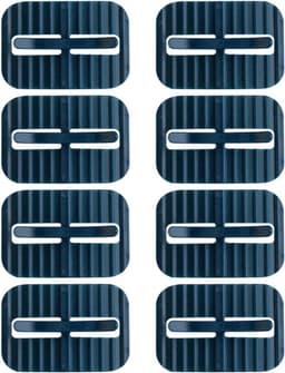 Vuilniszakhouders Klemclips - Afvalzakhouder Klem - Vuilniszak Bevestigen - Anti-slip Stabiele Bevestiging - 6 x 4 x 1.2 cm - Blauw — thumbnail 1