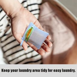 Kleine waszakken set van 6, herbruikbare mesh opbergtassen met ritssluiting voor delicate kleding, ideaal voor thuis, reizen en het beschermen van sokken en handschoenen — thumbnail 5