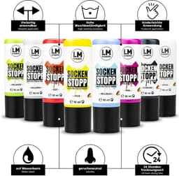LM-Kreativ LM Sock Stop - Textielverf anti slip - Transparant - 90 ml — thumbnail 2