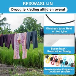 Waszak Draagbaar Zwart van Tilcore - Ideaal voor kamperen, backpacken en on-the-go schone kleding - Compact, lichtgewicht zonder klep reizen wasoplossing — thumbnail 4