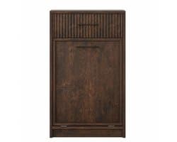 Bresht Waskast - MDF - Voor Badkamer, Wasruimte & Keuken - Met handgrepen - Kantelbeveiliging - Donker bruin - 50 x 35 x 90 cm