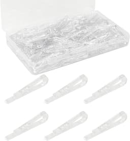 SnelShoppen - 300 Stuks Transparante Kledingknijpers U-Vormige Krokodillenklemmen Stofklemmen voor Hemden, Sokken, Broeken, Dekens - Lichtgewicht en D — thumbnail 1