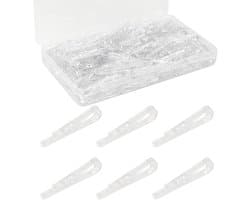 SnelShoppen - 300 Stuks Transparante Kledingknijpers U-Vormige Krokodillenklemmen Stofklemmen voor Hemden, Sokken, Broeken, Dekens - Lichtgewicht en D