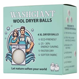 Washgiant Wasdrogerballen – Wollen Drogerbollen – Wasverzachter Alternatief – Kortere Droogtijd – 4 Stuks — thumbnail 4