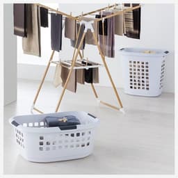 Dailygoods - Ergonomische Wasmand 51L - Donkergrijs met Handgrepen — thumbnail 5