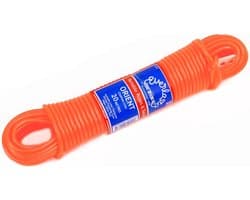 Kledinglijn - Waslijn - Buiten Wassen - Sterke 3-laags kern - 50 meter - Oranje