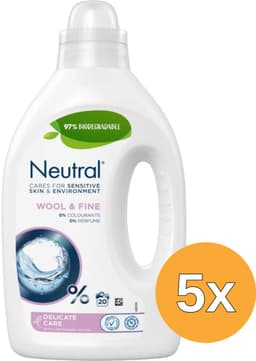 Neutral Voeibaar Fijnwasmiddel 5x 1L — thumbnail 1