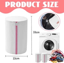 SolidKeus - Set van 3 Waszakken voor Ondergoed en Delicate Kleding Roze — thumbnail 3