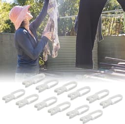 24 stuks- Wasknijpers-wasknijpers kunststof -wasknijpers groot-wasknijpers plastic -Badlaken Knijpers -Strandlaken Knijpers-Handdoek Knijpers-Voor dagelijks wasgoed, strandhanddoek, badhanddoek--Winddicht- Anti Slip-wit — thumbnail 3