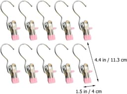 10 stuks- wasknijpers-wasknijpers metaal -wasknijpers groot-wasknijpers roze -Droogrek Knijpers -Knijpers-Binnen en Buiten-Strandlaken Knijpers - Badlaken Clips -Voor Handdoeken, Hoed, Jurken, Badhanddoek-Winddicht-Anti Slip — thumbnail 5