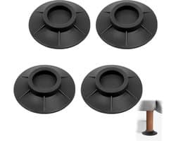 Wasmachine verhoger - Trillingsdempers Wasmachine & Droger - Wasmachine voetjes - Zwart - wasmachinevoetjes - meubelvoeten - verhogingsblokken - wasmachine trillingsdemper - Meubelverhogers - Trillingsdempende Wasmachine Voetjes - wasmachine sokkel