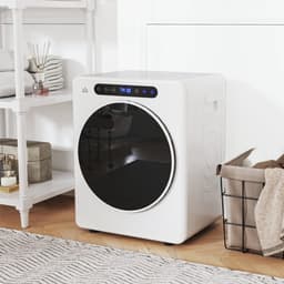 COVREO Wasdroger 3 kg, 49 x 43 x 61 cm, wit RVS, 6 programma's, touchbediening — thumbnail 1