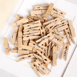 Wasknijpers houten 100 stuk - foto's knippen — thumbnail 2