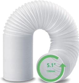 Slang voor mobiele airco (diameter 13 cm) – Afvoerslang geschikt voor mobiele airco's van LG, De'Longhi en AUTR – 150cm — thumbnail 1