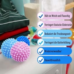8 stuks wasballen - drogerballen voor donsjassen - wasdrogers - tennisballen - wasmachine accessoires — thumbnail 3