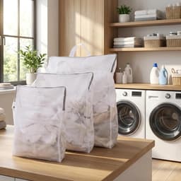 Waszakken set van 3 - Grote wasnetten met rits - Voor blouses, truien en broeken - Handig voor de wasmachine - ShopVlot — thumbnail 5