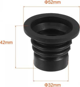 Sourcing map Wasmachine, afvoerbuis, siliconen afdichtingsring voor keuken, 39 mm, zwart — thumbnail 4