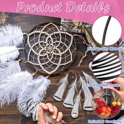Ringen voor Handwerken - Set van 12 DIY Dromenvanger Ringen van 10 cm en 15 cm - Hoge Kwaliteit Roestbestendig Metaal voor Creatieve Projecten, Versieringen en Geschenken — thumbnail 3