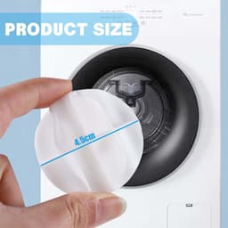 Set van 8 herbruikbare wasdrogerballen voor de wasmachine voor het opvangen van haar en het reinigen van huisdieren, kleding en wasgoed, drogerballen — thumbnail 4