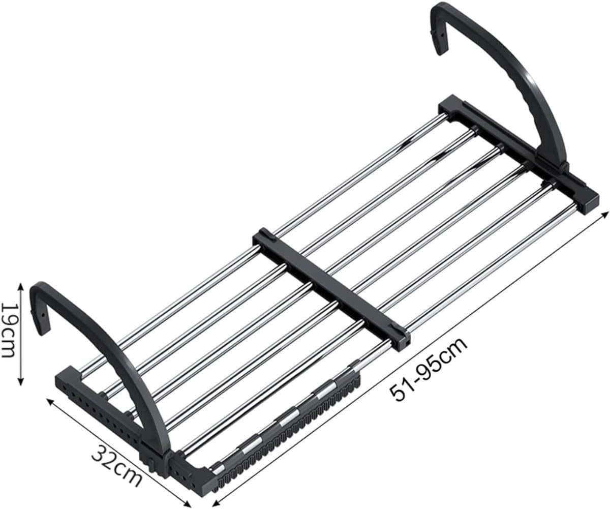ZRNS® Hangdroogrek Uittrekbaar - Hangend Droogrek - Wasrek - Hangdroogrek — afbeelding 1