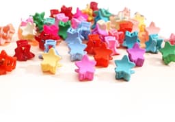 Dailygoods- Haarclips 50 Stuks - Mini Haarclips - Kleurrijke Haar Klemmen - Stervormige Haarclips - Leuke Haarclips - Geschikt voor Dames en Meisjes - Haarklemmen — thumbnail 5