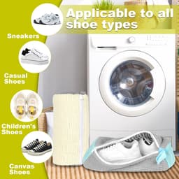 Dailygoods - Schoenwaszak, wasmachine, 2 stuks schoenen waszak, schoenwaszak, schoenenwaszak, schoenborstel waszak, waszak voor wasmachine — thumbnail 5
