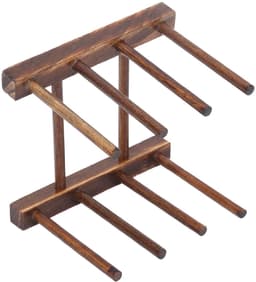 Dailygoods- Droogrek Ruimtebesparend - Opvouwbaar - Serviesdroger - 4-zuilmodel - Composiet Hout - Makkelijk te Reinigen - Vaatdroger — thumbnail 4