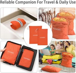 Dailygoods- Reiswaszak waterdicht - Waszak groot - Opvouwbare wasopbergtas - 2 stuks - Ritssluiting - Voor reizen/vakantie — thumbnail 3