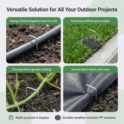 Grondankersset - Zwart - 150 x 40 mm - Verzinkt en Anti-Roest - Voor Tuin en Camping — thumbnail 5