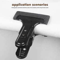 SnelShoppen - 8 Stuks Spring Clips Fotografie Achtergrond, Robuuste metalen klemmen met rubberen beschermhoes, Non-slip clips voor achtergronddrager, — thumbnail 5