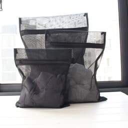 Netwaszakken - 4 Stuks - Wasnet Waszak - Polyester - Treksysteem - Trekbandsluiting - Herbruikbare - Laundry Bag - Wasnetten - Waszakjes - Kledingzakjes - Wassorteerder - Travel Organizer - Geschikt voor thuis, slaapzaal - 50*60/40*50/30*40/25*30 — thumbnail 3