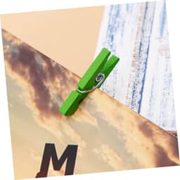Houten Knijpers - Decoratie Clips - Foto's Ophangen - Veelzijdig Gebruik - 300 Stuks - Groen — thumbnail 2