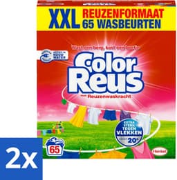 Color Reus - Waspoeder - Gekleurde Was - 65 Wasbeurten - Voordeelverpakking - 2 stuks — thumbnail 1