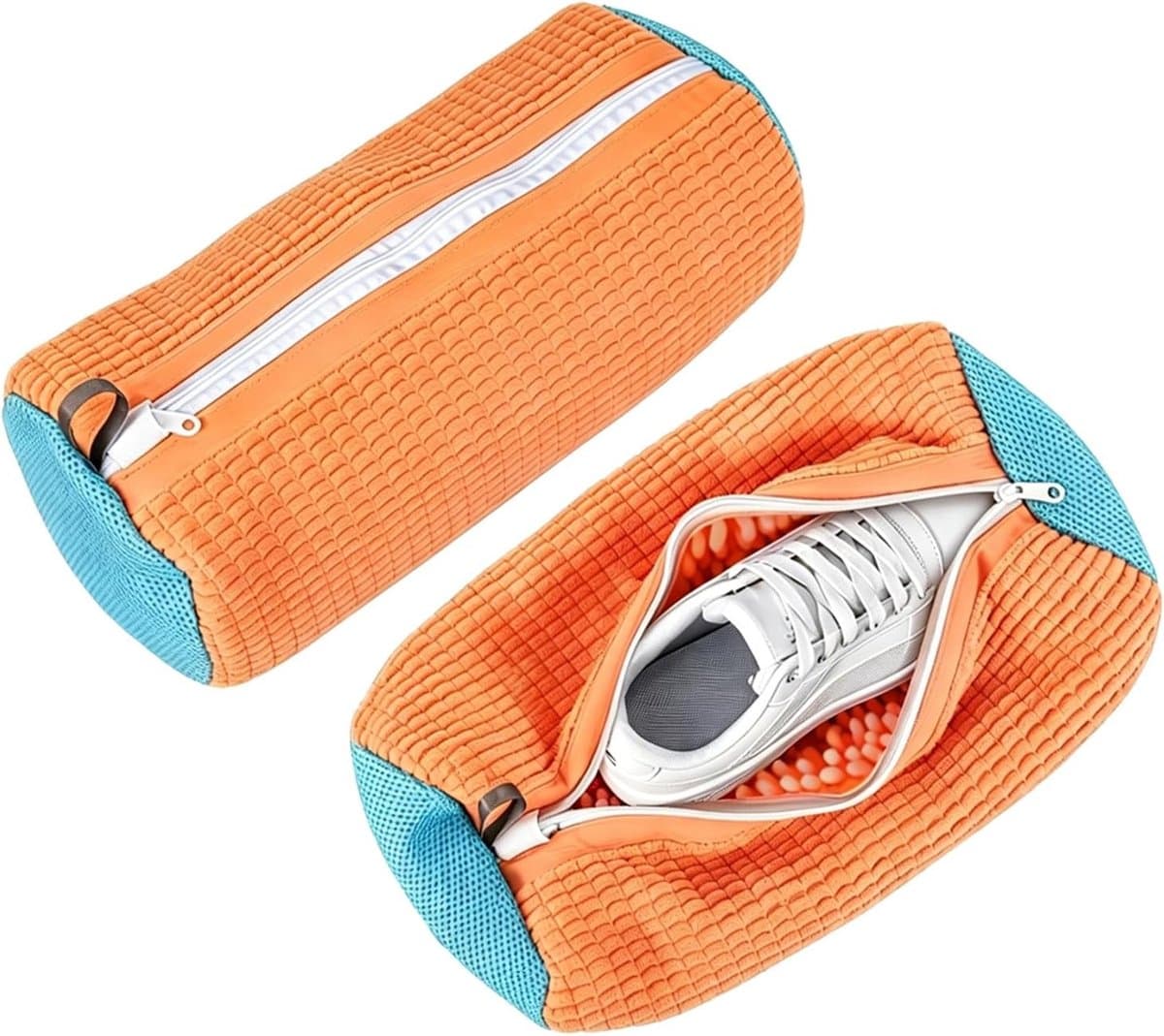 Herbruikbare Schoenwaszakken 3-Pack van Microfiber met Onzichtbare Rits voor Sportschoenen en Netjeschoenen, Ideaal voor Wassen en Bescherming — afbeelding 1