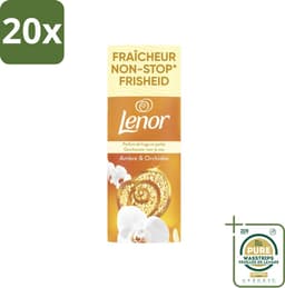 20 x Lenor – Geurbooster – Amber & Orchidee – 12 Wasbeurten – 155 g - Grootverpakking - Geurparels - Wasgeur - Luxegeur - Orchidee - Vanille — thumbnail 1