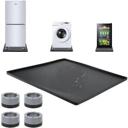 Namajunas - Wasmachine lekbak 60x60 cm - 4 Trillingsdempers wasmachine - Siliconen opvangbak - Opvangbak tegen lekkage - Lekbescherming, badkuip voor wasmachines, drogers, vaatwassers, koelkasten, airconditioners - Trillingsmat - Voetjes Droger — thumbnail 3