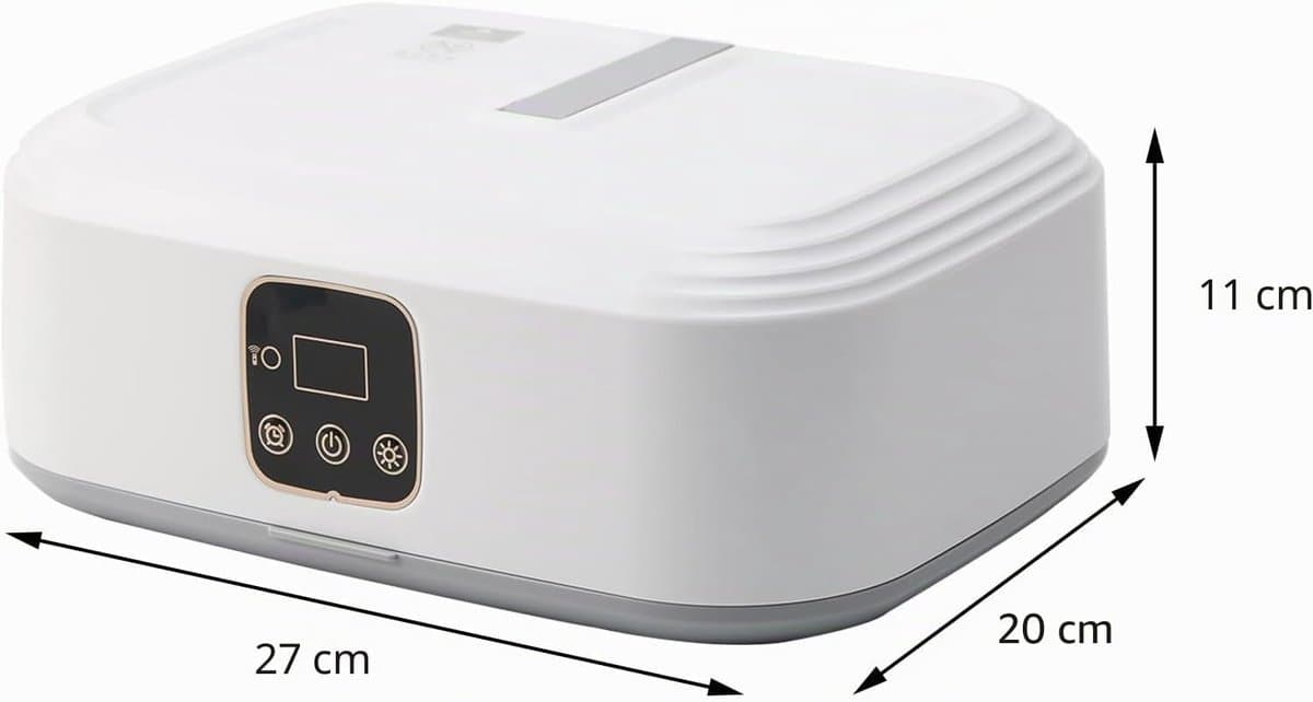 Draagbare Elektrische Droger – Opvouwbare 600W Warmtepompdroger met Timer – Elektrische Kledingdroger – Geschikt voor Appartementen, Huis, Reizen — afbeelding 1