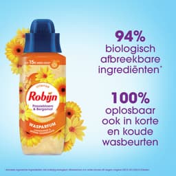 Robijn Perfecte Match Wasverzachter en Wasparfum Pakket - Passiebloem & Bergamot - 4 stuks - 2 x 39 wasbeurten + 2 x 342ml - Voordeelverpakking — thumbnail 2
