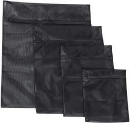 Mini-mesh-waszakken - Wasnet voor kleding - Zwart - Opbergtas voor wasgoed - Reiswaszakken - Geschikt voor ondergoed — thumbnail 1