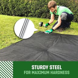 Grondanker - Verzinkt Staal - 150 mm x 25 mm x 2,8 mm - Set van 100 Stuks - Roestvrij Voor Tuin en Camping — thumbnail 5